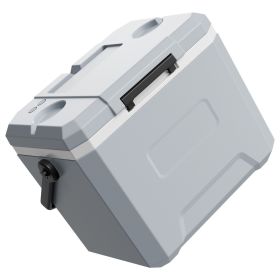 Hard Cooler, 24QT Portable Cooler, Leak-Resistant Coolbox Keeps Contents Cool for 48 Hours, Insulated Chests with Ice Retention and Heavy-Duty Ha