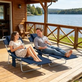 Set of two sun loungers