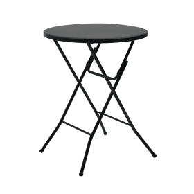 31" Round High-Top Folding Table, Black (Shipment from Walmart)